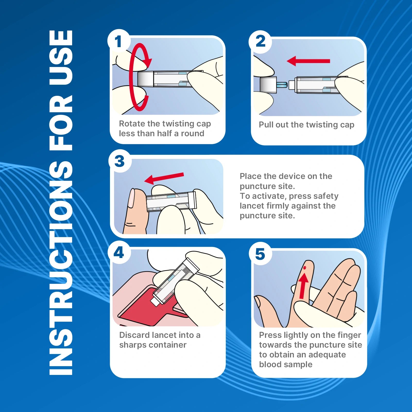 Steps for Using a Safety Lancet