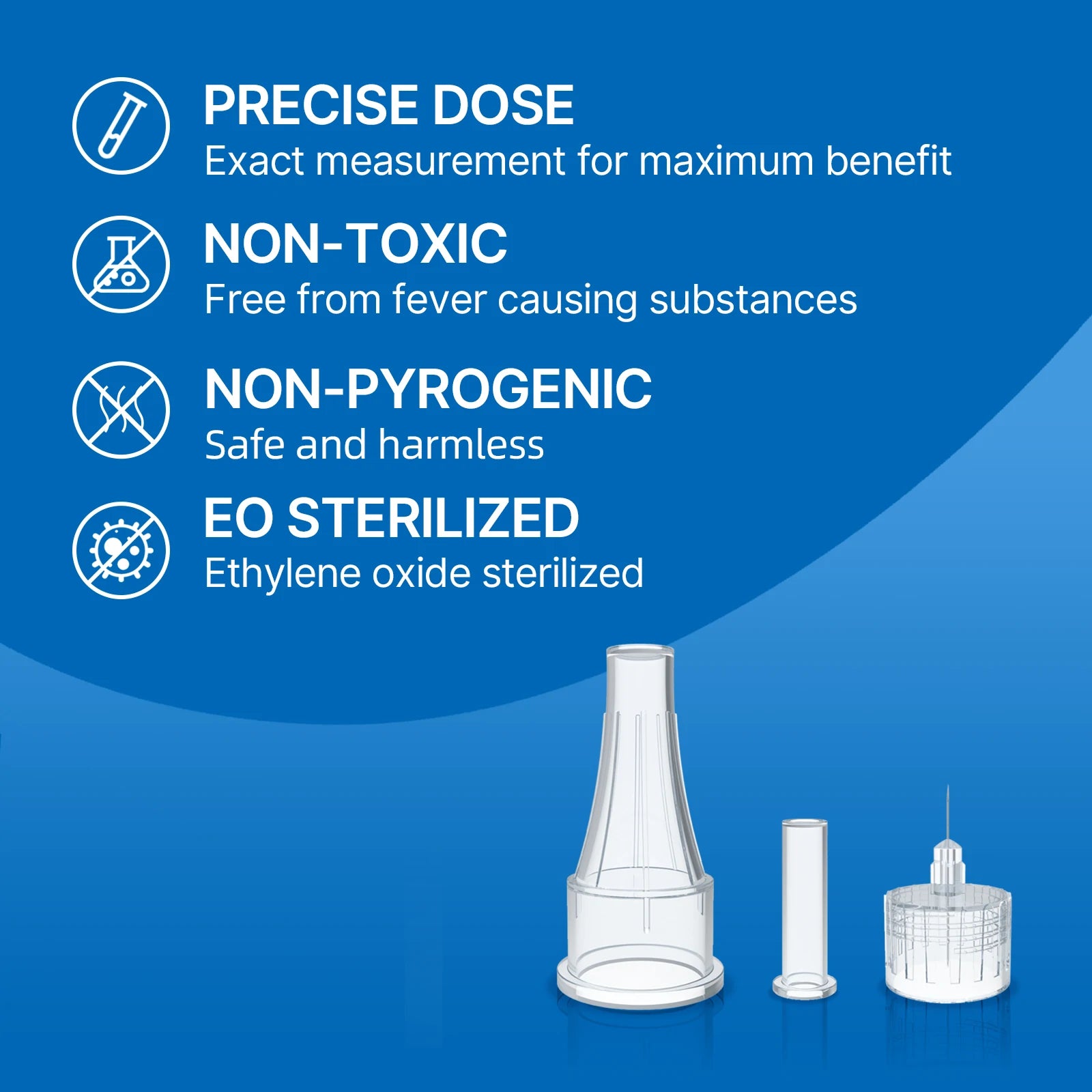 Individually sealed and EO sterilized Sensifine insulin pen needles to ensure maximum hygiene and safety for everyday routine testing.